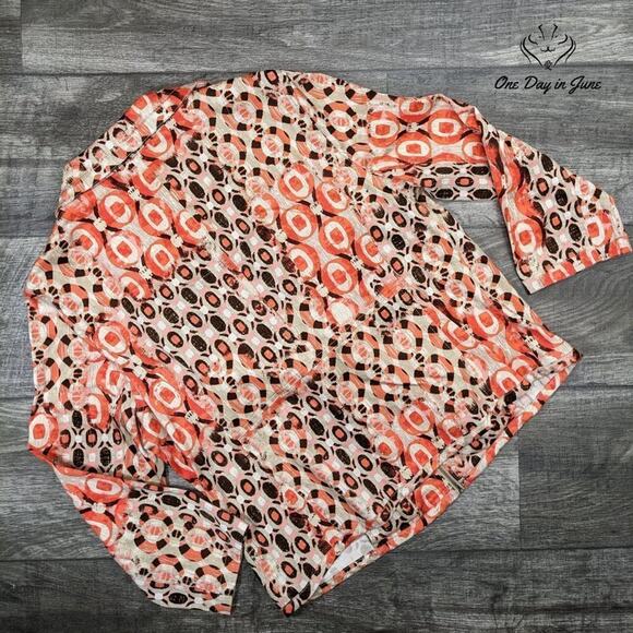 Ruby Rd Abstract Zip Up Jacket Size M - Picture 5 of 5